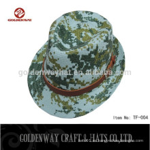 2015 nuevo diseño cómodo y adecuado Fedora Camo sombreros